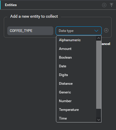 Select data type