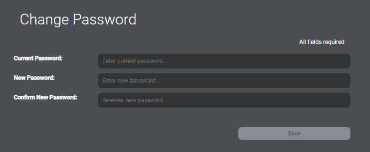 change password inside mix