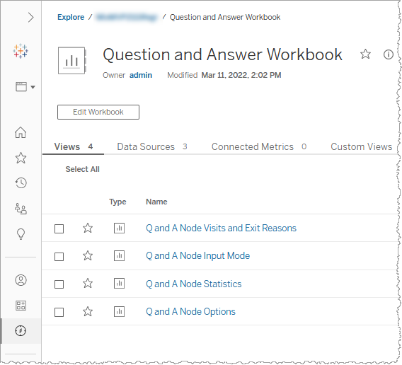 Question and Answer workbook page showing different Q and A options