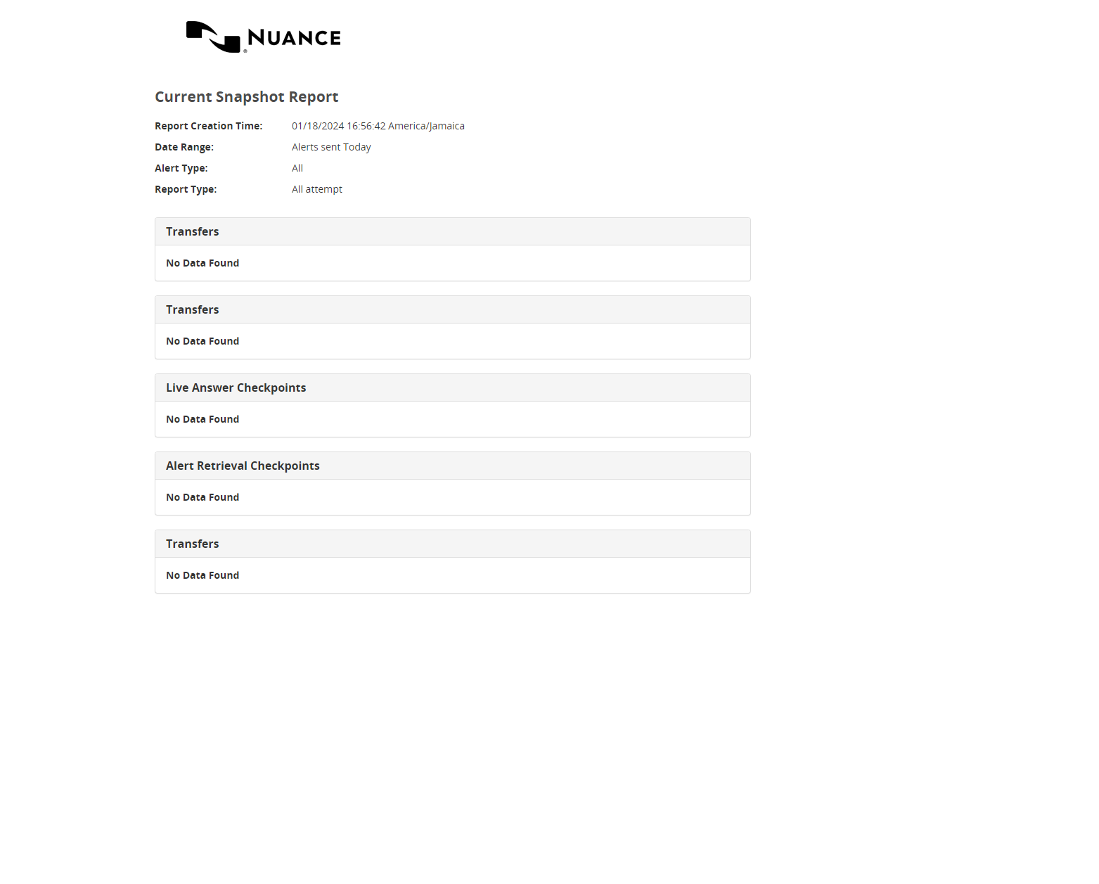 Building Current Snapshot reports